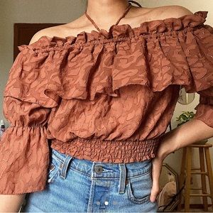 JACQUARD CROP TOP